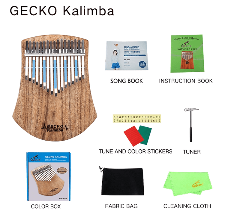kalimba-kit Kalimba Gecko K17CAS