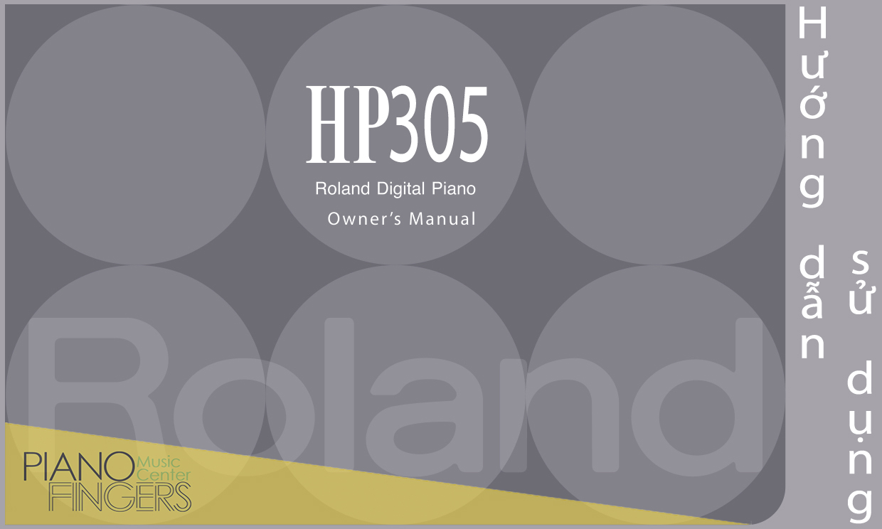 hướng dẫn sử hướng dẫn sử dụng roland hp-305 manual-6