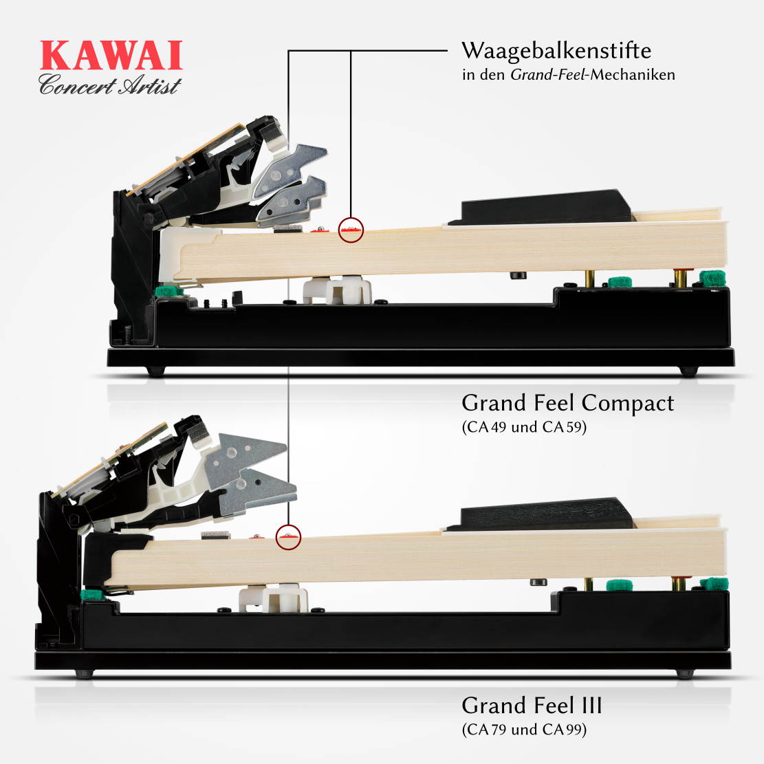 kawai concert artist grand feel compact action