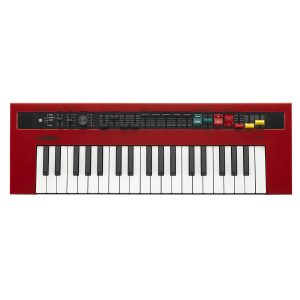Tech Specs TypĐàn organ Yamaha reface YCe: Portable Keyboard/Organ Sound Engine: Advanced Wave Memory 2, FM-X Number of Keys: 37 Type of Keys: Mini synth keys Velocity Sensitive: Yes Other Controllers: Rotary speed control Drawbars: 9 x Draw-faders Polyphony: 128 Notes Number of Presets: 5 Organ types Effects: Rotary speaker, Distortion, Reverb Audio Inputs: 1 x 1/8" (aux in) Audio Outputs: 2 x 1/4" (left, right) Headphones: 1 x 1/4" USB: 1 x USB Type B MIDI I/O: 1 x MIDI jack with breakout cable Pedal Inputs: 1 x 1/4" (optional FC-7 foot controller) Power Source: 12V DC power supply (included), 6 x AA batteries (5 hour lifespan) Height: 2.37" Width: 20.87" Depth: 6.87" Weight: 4.18 lbs. Manufacturer Part Number: REFACE YC