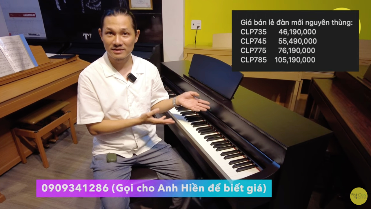 Top 5 piano dien Yamaha CLP dong Clavinova gia tot Yamaha CLP-735