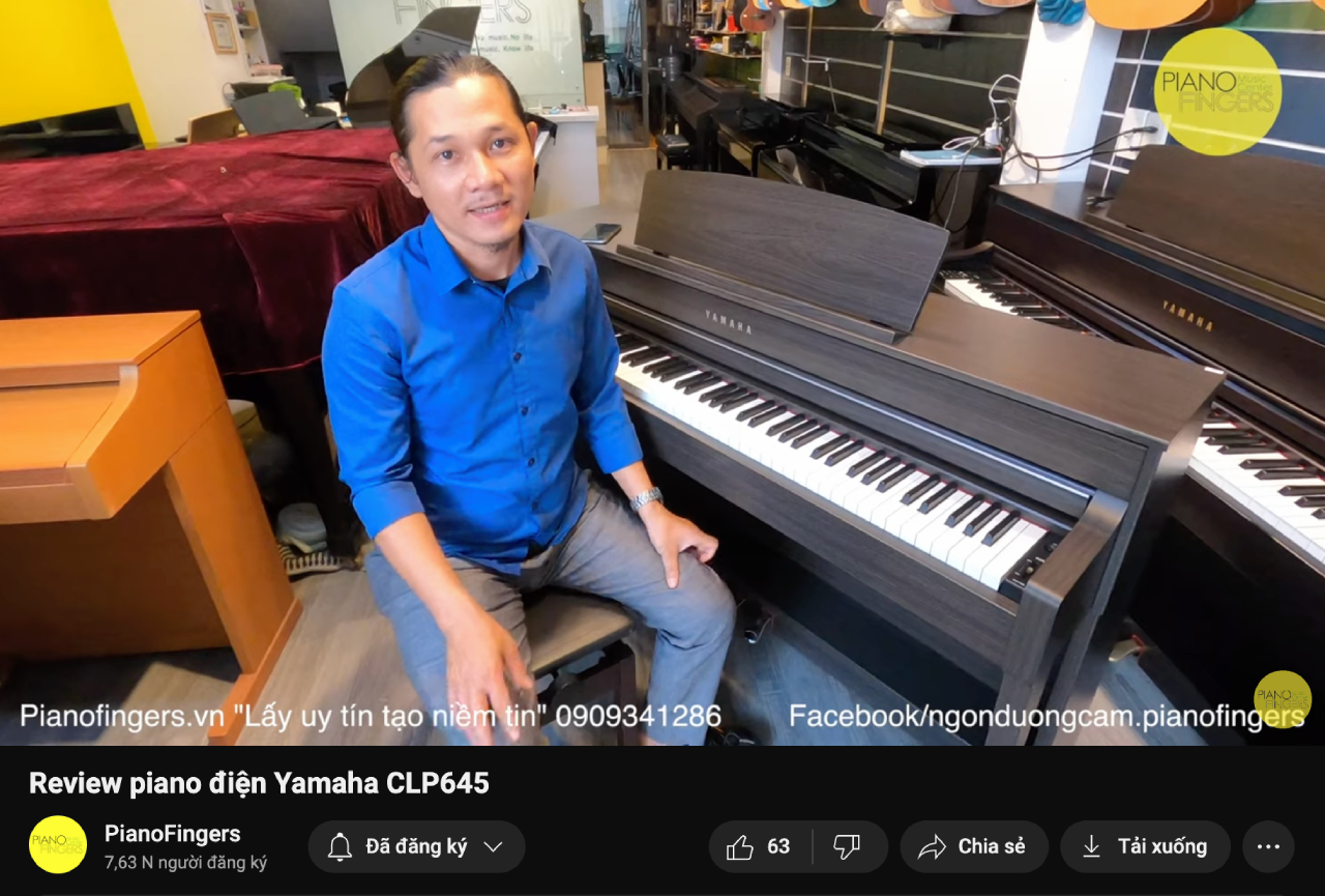 Top 5 piano điện Yamaha CLP dòng Clavinova Yamaha CLP-645