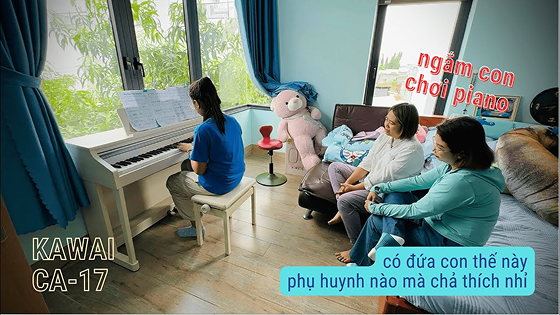 Phụ huynh mua tặng con gái cây piano điện Kawai CA-17 27 image 44 3
