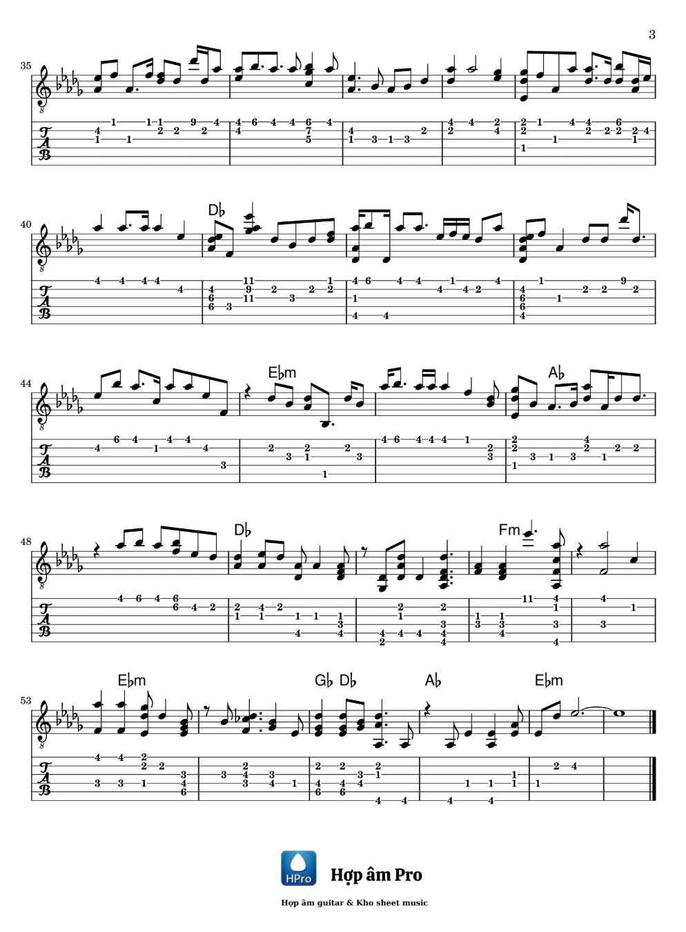 Sheet nhạc 1000 Ánh Mắt Shiki 4 Sheet nhạc 1000 Ánh Mắt Shiki 3