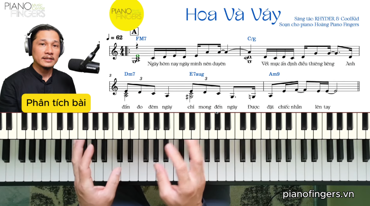 Sheet nhạc piano Hoa Và Váy